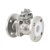 YOULI Stainless Steel ANSI 150LB 304 316 JIS 10K 1.6mpa Fluorine Lining F4 F46 PFA Manual Flanged Ball Valve