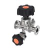 YOULI Hygienic Food Grade Sanitary Stainless Steel Pharmaceutical Biological Dairy Beverages 316L Diaphragm Sample Valve