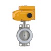 YOULI ANSI 150LB Stainless Steel 304 316 Cast Iron Silicone PTFE Water Motorized AC220V Electric Wafer Butterfly Valve