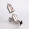 YOULI Premium High Temperature Steam 1.6mpa 304 316 Clamp 50.5mm Stainless Steel Head Pneumatic Tri-Clover Angle Seat Valve