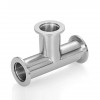 YOULI Hygienic Food Grade Sanitary Stainless Steel 304 SS316L KF25 KF40 KF50 3 Way Tri-clamp Pipe Fitting Vacuum Equal Tee