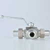 YOULI PN500 Stainless Steel 304 316 KHB 31.5mpa 50mpa 6000psi High Pressure Union Butt Welded 3 Way Ball Valve