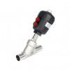 YOULI Stainless Steel High Temperature Steam 1.6mpa 304 316  Plastics Head Pneumatic Butt Welded Angle Seat Valve
