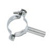 YOULI Sanitary Stainless Steel 304 Pipe Fittings Tri Clamp Tube Hex Pipe Holder With Handle Bar Welded Round Pipe Holder