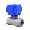 YOULI NPT BSP 1.6mpa Stainless Steel 304 Brass DC9V DC12V DC24V CWX Mini Motorized Electric Actuator Two Way Thread Ball Valve