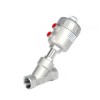 YOULI Premium High Temperature 1.6mpa 304 316 BSP NPT Stainless Steel Head Pneumatic Female Threaded Angle Seat Valve