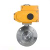 YOULI Stainless Steel 304 316 Carbon Steel Motorized AC220V Electric Performance GI Type High Vacuum Flange Butterfly Valve