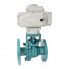 YOULI 150LB 304 316 JIS 10K 1.6mpa WCB Stainless Steel AC220V Fluorine Lining F4 PFA F46 Motorized Electric Flange Ball Valve