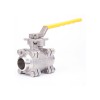 YOULI High Temperature  NPT BSP 2000wog PN63 Stainless Steel 304 316 Manual High Pressure 3PC Welded Ball Valve