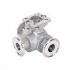 YOULI High Temperature  ISO 5211 Mounting Pad 1.6mpa Stainless Steel  304 316 T-prot Manual 3-way Tri Clamped Ball Valve