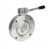 YOULI 304 316 Stainless Steel WCB Manual GI-A Series Type Negative Pressure High Vacuum Butterfly Valve