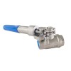 YOULI RC NPT BSP 1000-2000wog 1.6-6.4mpa 304 316 WCB Stainless Steel Automatic Reset Handle 2PC Threaded Ball Valve