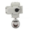 YOULI Hygienic Food Grade Stainless Steel 304 316L DC24V Sanitary Electric Tri Clamped Motorized butterfly Valve