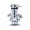 YOULI Hygienic Food Grade Sanitary Stainless Steel 304 316L Manual Plastic Handle Sterile Tri Clamped Sample Valve