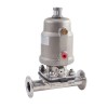 YOULI Ygienic Food Grade Sanitary Stainless Steel 316L  Silicon Pneumatic Straight Tri Clamped Diaphragm Valve