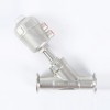 YOULI High Quality High Temperature Steam 1.6mpa 304 316 Stainless Steel Head Pneumatic Tri-Clamped Angle Seat Valve