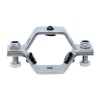 YOULI Sanitary Stainless Steel 304 Pipe Fittings Tri Clamp Tube Hex Pipe Holder With Black Seal Seat Hexagon Pipe Holder