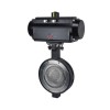 YOULI ANSI 150LB  Stainless Steel Pn16 Carbon Steel Pneumatic High Performance Double Eccentric Wafer Butterfly Valve