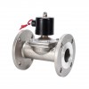 YOULI 2W Stainless Steel 304 316 WCB Two Way AC220V DC24V Normal Close Water Straight Flanged Solenoid Valve