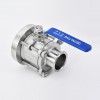 YOULI Stainless Steel High Temperature 1.6mpa 304 316 Clamp Manual 3 Piece Tri-Clamped Discharge Tank Bottom Ball Valve