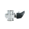 YOULI Hygienic Food Grade Stainless Steel 304 316L Plastics Duckbill Handle Sanitary Manual Tri-clover Butterfly Valve