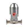 YOULI Hygienic Food Grade Sanitary Stainless Steel Head Biological 316L Straight Tri Clamped Pneumatic Diaphragm Valve