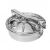 YOULI Hygienic Food Grade SS 304 316L Stainless Steel Circular Fermenter Cover No Pressure Tanks Sanitary With Ribbed Round Outward Manway Manhole