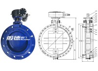 法兰双偏心蝶阀尺寸