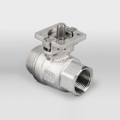 YOULI High temperature ISO 5211 mounting pad stainless steel NPT BSP 1000WOG 1.6mpa 304 316 manual 2 piece thread Ball Valve