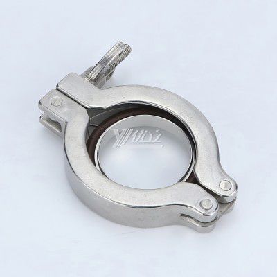 YOULI Food Grade Sanitary Stainless Steel 304 SS316L Bracket and Ring Clamp KF25 KF40 Pipe Fitting Complete Sets Vacuum Clamp