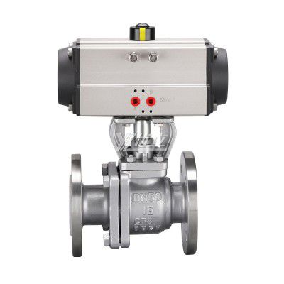 YOULI ANSI 150LB Stainless Steel 304 316 JIS 10K 1.6mpa WCB  Fluorine Lining F4 F46 FPA Pneumatic Actuator Flanged Ball Valve