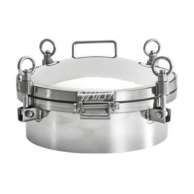 YOULI Hygienic Food Grade SS 304 316L Stainless Steel 0-6bar Cover Pressure Tanks Sanitary Round Outward Manhole Manway