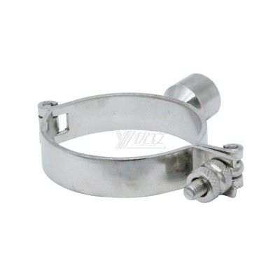 YOULI Sanitary Pipe Fittings Tri Clamp Tube Hex Pipe Holder Stainless Steel 304 With Handle Bar Female Thread Round Pipe Holder