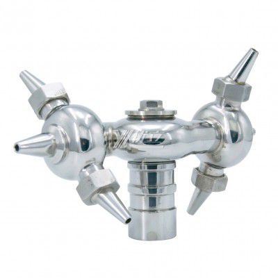 YOULI Food Grade Sanitary 360 Degree CIP Nozzle Tank Cleaning Stainless Steel 304 SS316L Threaded Rotary Cleaning Spray Ball