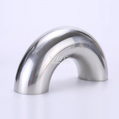 YOULI Hygienic Food Grade Sanitary Stainless Steel 304 SS316L 3A SMS ISO DIN Pipe Fitting 180 Degrees Welded Elbow