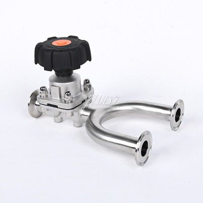 YOULI Hygienic Food Grade Sanitary Stainless Steel 316L Pharmaceutical Biological Manual U Type Tri Clamped Diaphragm Valve