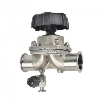 YOULI Hygienic Food Grade Sanitary Stainless Steel 316L Pharmaceutical Biological EPDM PTFE Manual Tri Clamped Diaphragm Valve