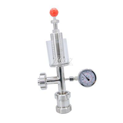 YOULI Hygienic Food Grade Sanitary Stainless Steel 304 316L Butt Welded Pressure Gauge CrossType Exhaust Valve Vent Valve