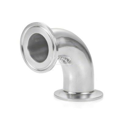 YOULI Hygienic Food Grade Sanitary Stainless Steel 304 SS316L 3A SMS DIN ISO Pipe Fitting 90 Degrees Clamped Elbow
