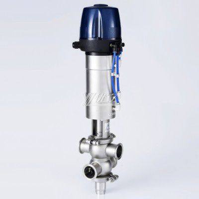 YOULI Hygienic Food Grade Sanitary Stainless Steel 304 316L Intelligent External Cleaning Single Seat Butt Welded Mixproof Valve