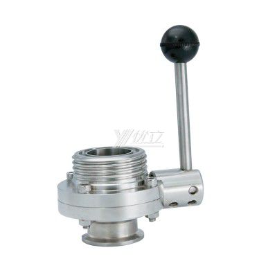 Stainless Steel SS304 Sanitary Clamp Butterfly Valves with Pull Handle