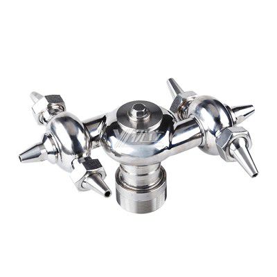 YOULI Food Grade Sanitary 360 Degree CIP Nozzle Tank Cleaning Stainless Steel 304 SS316L Male Threaded Rotary Cleaning Spray Ball