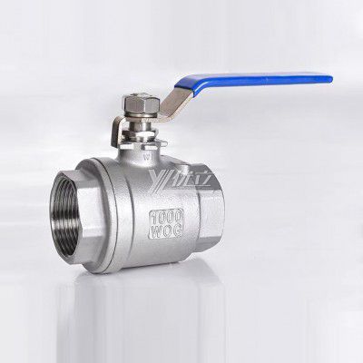 YOULI High Temperature RC NPT BSP 1000wog 1.6mpa 304 316 WCB Stainless Steel With Lock Manual 2PC Threaded Ball Valve