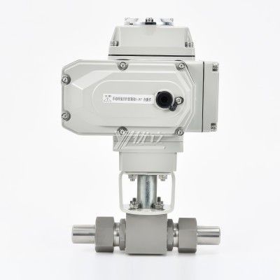 YOULI Hydraulic Pressure 6000psi PN500304 316 Stainless Steel DC24V KHB High Pressure Electric Union Butt Welded Ball Valve