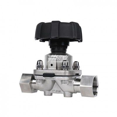 YOULI Hygienic Food Grade Sanitary Stainless Steel 316L Pharmaceutical Biological Straight Female Threaded Diaphragm Valve