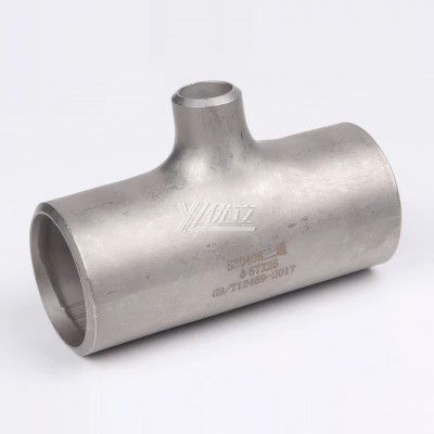 YOULI Industrial Shot Blasting Pickling Stainless Steel ANSI WCB 304 SS316L 3 Way Pipe Fitting Butt Welding Reducing Tee