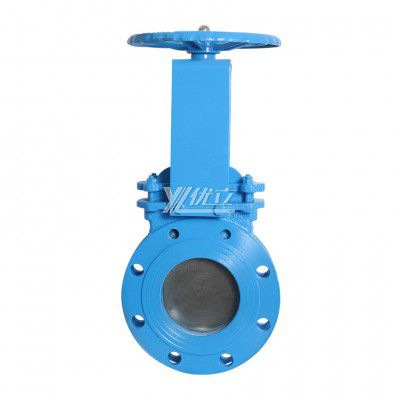 YOULI Stainless Steel ANSI 150LB  304 316 JIS 10K-20K 1.6mpa WCB Rising Stem Manual Flange Knife Gate Valve