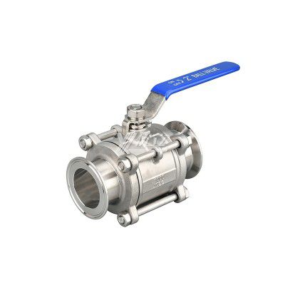 YOULI Hygienic Food Grade Sanitary Stainless Steel 304 316 Beverage Milk Drink Manual 3PC Tri Clamed Ball Valve