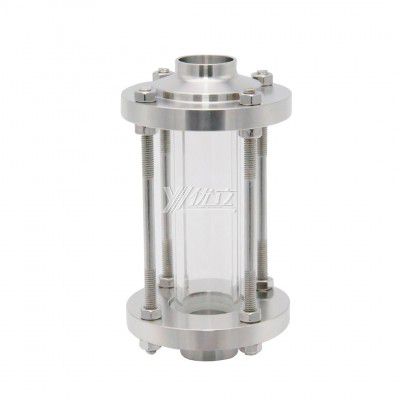 YOULI Best-in-Class Hygienic Food Grade Sanitary Stainless Steel 304 316L Flow Straight Butt Welded Sight Glass