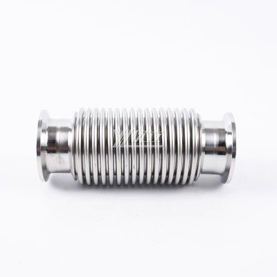 YOULI Food Grade Sanitary Stainless Steel 304 SS316L100-4000mm SMS DIN ISO 3A Pipe Fitting Clamped Sylphon Bellows Fitting